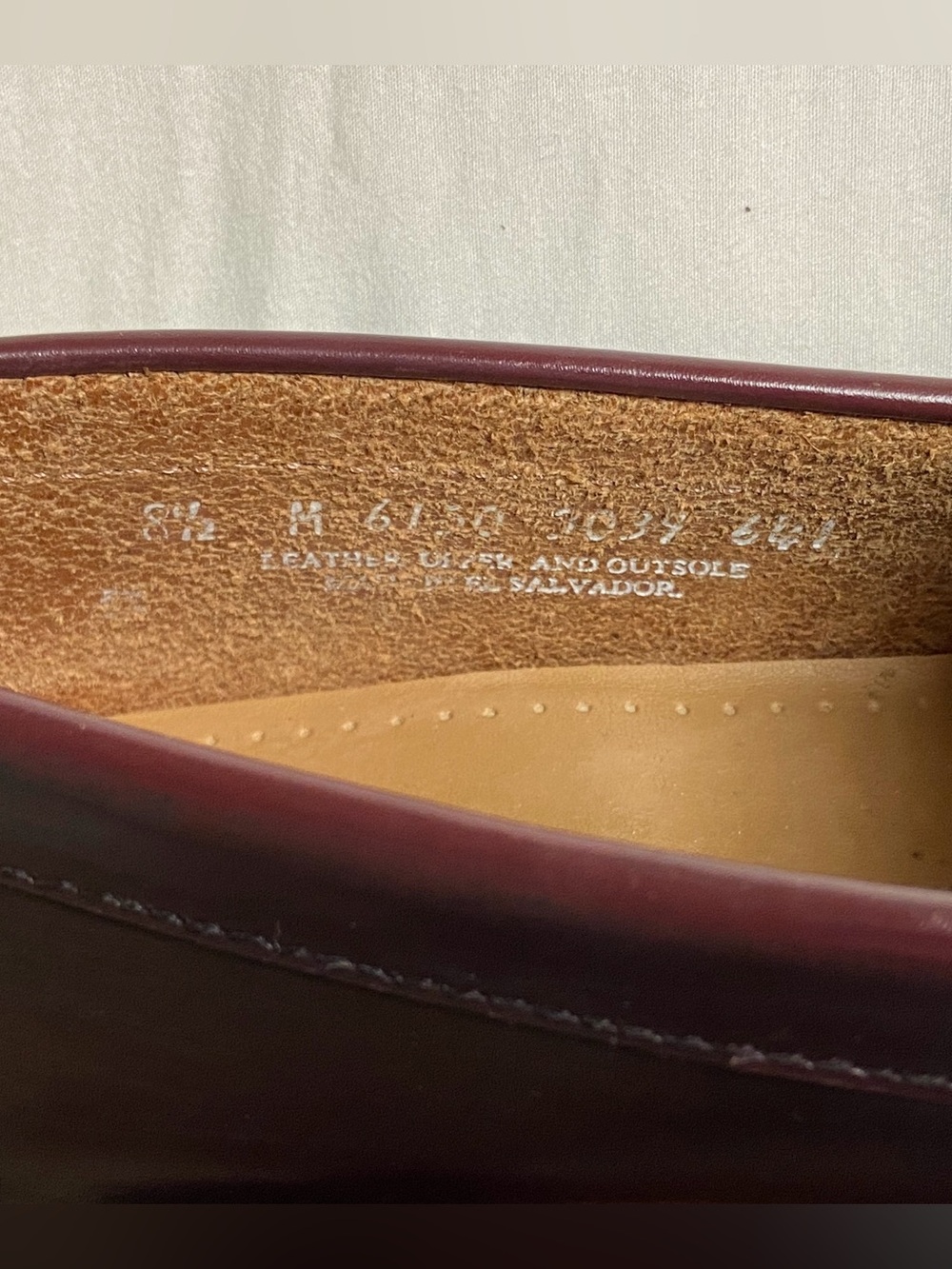 Women’s Burgundy Penny Loafers - Picture 6 of 8